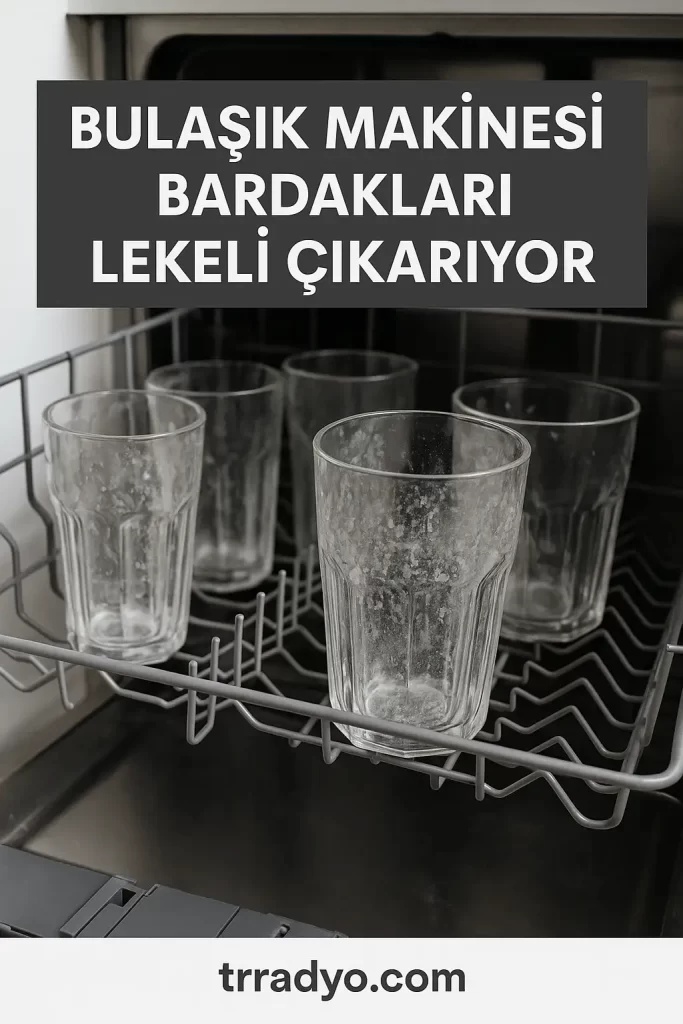 Bulaşık Makinesi Bardakları Lekeli Çıkarıyor TRRadyo