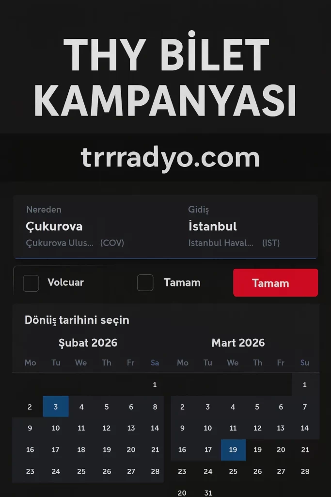 Türk Hava Yolları Uçak Bileti Nasıl Alınır TRRadyo