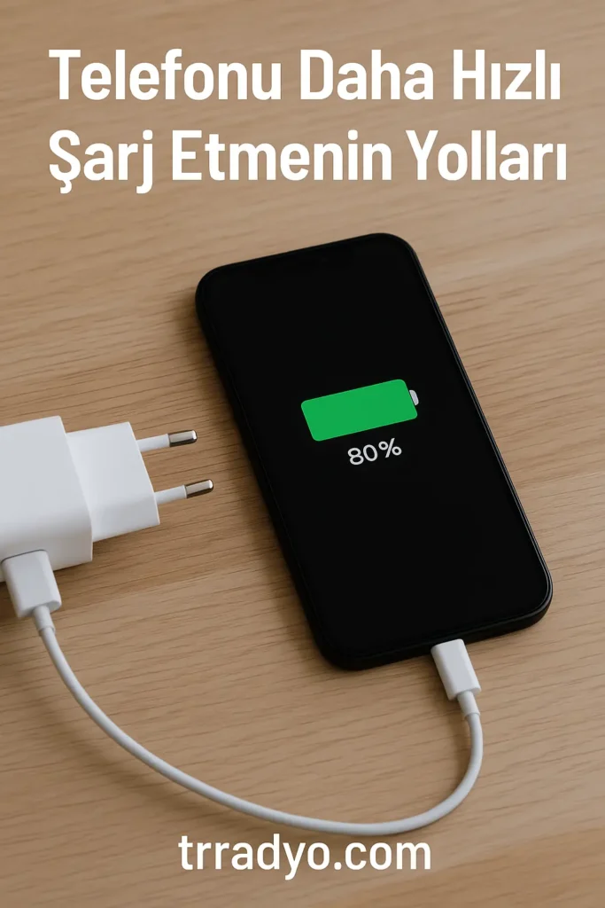 Telefonu Daha Hızlı Şarj Etmenin Yolları TRRadyo
